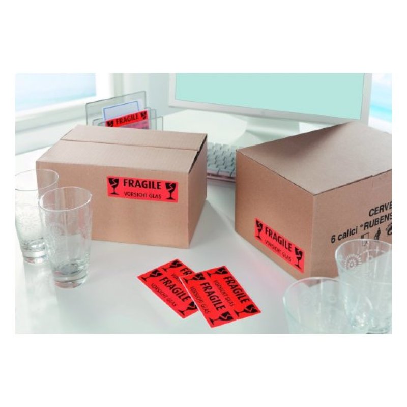 Avery 3050 self-adhesive label Rectangle Permanent Black, Red 10 pc(s)