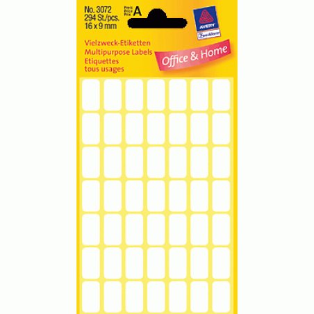 AVERY Zweckform Etiquette multi-usage, 16 x 9 mm, blanc