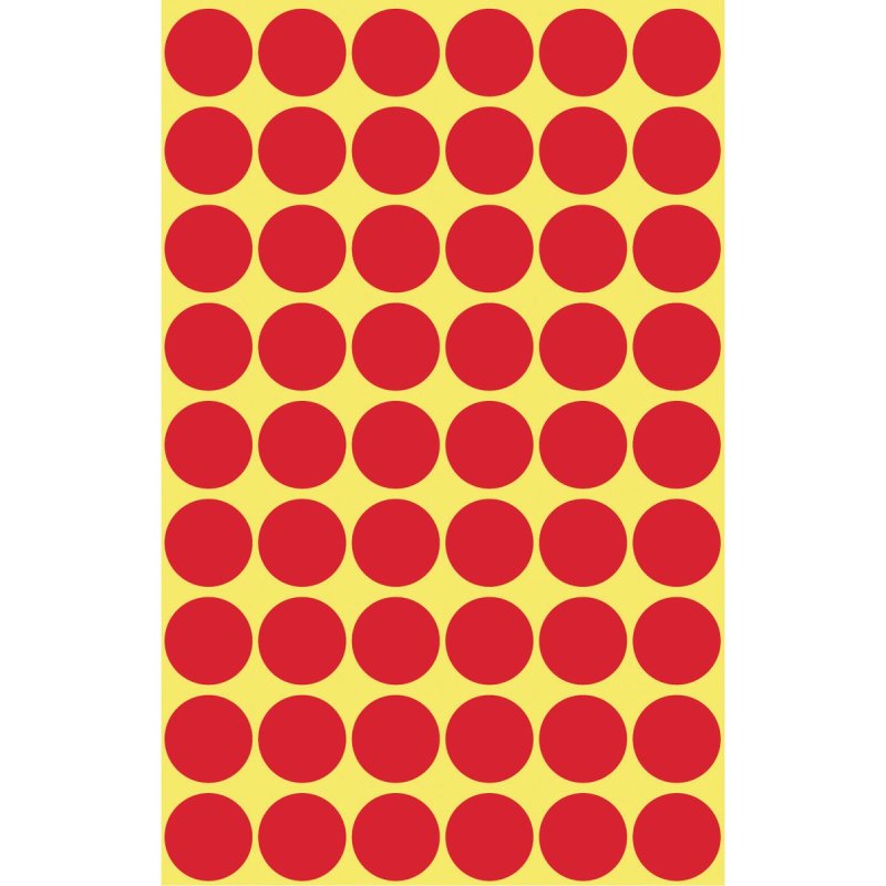 Avery Colour Coding Dots, Red
