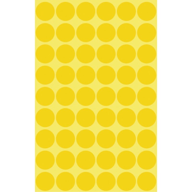 Avery Colour Coding Dots, Yellow