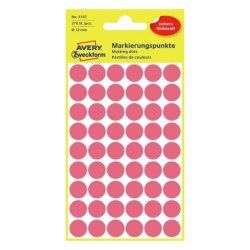 Avery 3147 self-adhesive label Round Permanent Red 270 pc(s)