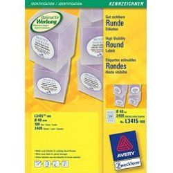 Avery L3415-100 étiquette à imprimer Blanc