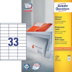 Avery General Usage Labels, White