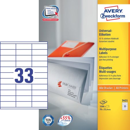 Avery General Usage Labels, White