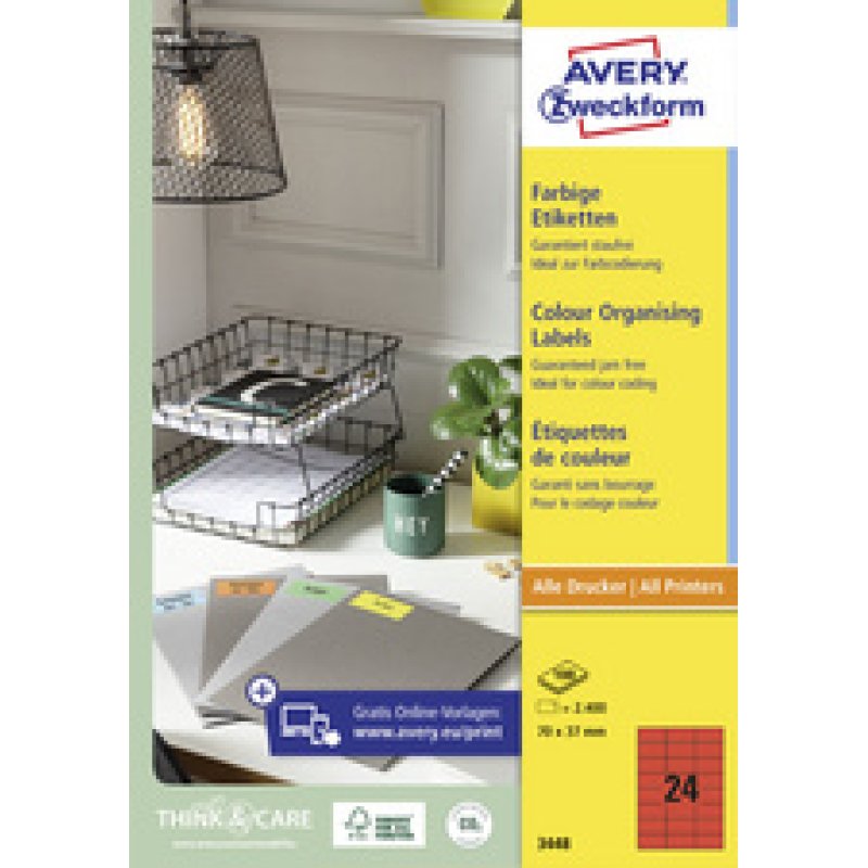 AVERY Zweckform Etiquette universelle, 105 x 148 mm, vert