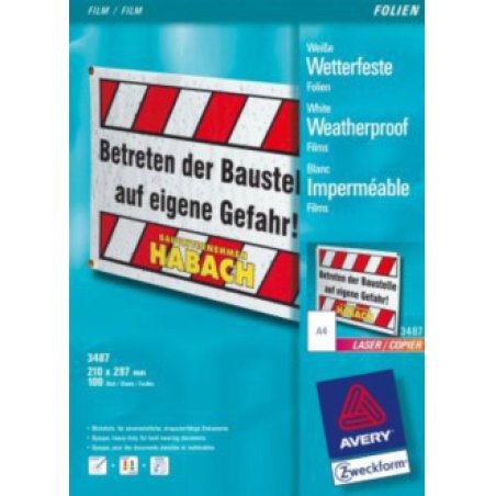 Avery 3487 printing film
