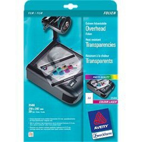 AVERY Zweckform Film pour rétroprojecteur, A4, transparent