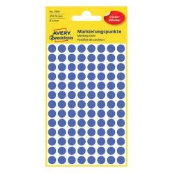 Avery 3591 self-adhesive label Circle Blue 416 pc(s)
