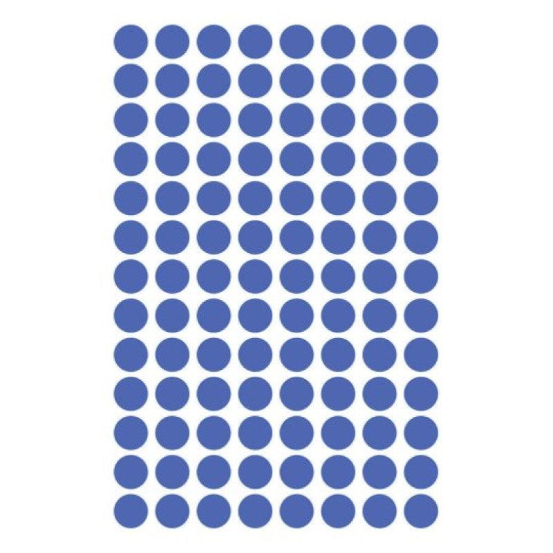 Avery 3591 self-adhesive label Circle Blue 416 pc(s)