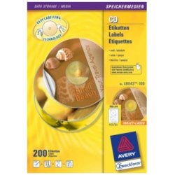 AVERY Zweckform Etiquette CD ClassicSize, blanc