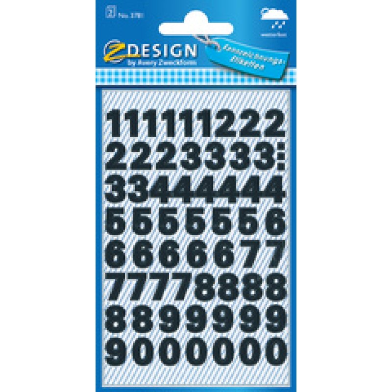 ZDesign HOME Stickers chiffres, chiffres 1 à 99 00, noir