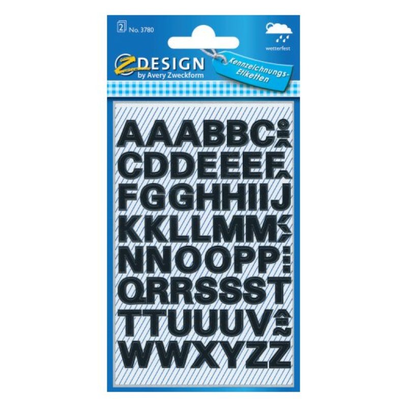 Avery 3780 self-adhesive label Permanent Black 130 pc(s)