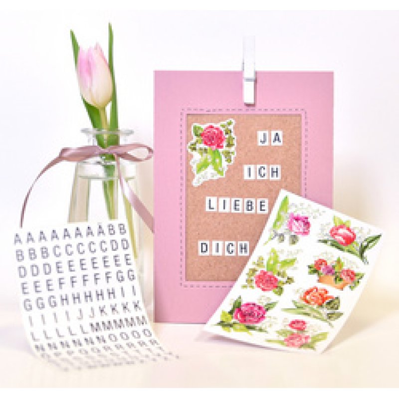 ZDesign HOME Stickers de lettres, lettres A-Z, noir