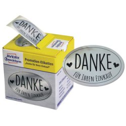 AVERY Zweckform Promotion-Etiketten "Öffnen", schwarz