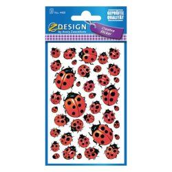 Avery 4400 decorative sticker Paper Black, Red Permanent 114 pc(s)