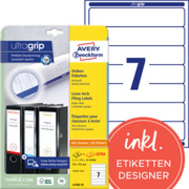 AVERY Zweckform Etiquette pour dos de classeur, bleu