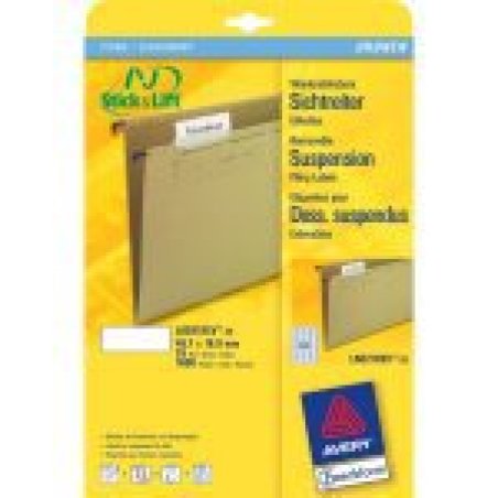 Avery L6021REV-25 étiquette à imprimer Blanc Imprimante d'étiquette adhésive