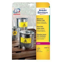 AVERY Zweckform Etiquette film, 99,1 x 42,3 mm, jaune