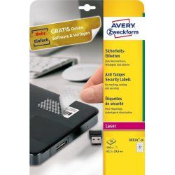 Avery L6114-20 self-adhesive label Rounded rectangle Permanent White 540 pc(s)