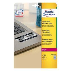 Avery L6129-20 self-adhesive label Circle Permanent Silver 960 pc(s)