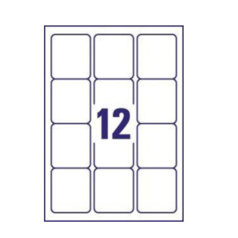 AVERY Zweckform Etiquette d'adresse, 63,5 x 72,0 mm, blanc