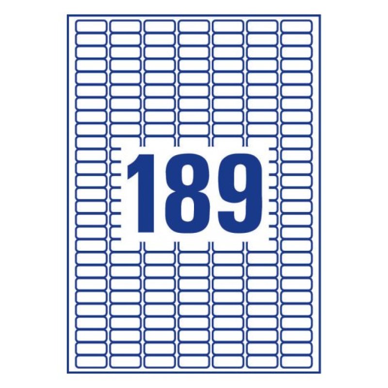 Avery L7658-25 étiquette à imprimer Blanc Imprimante d'étiquette adhésive