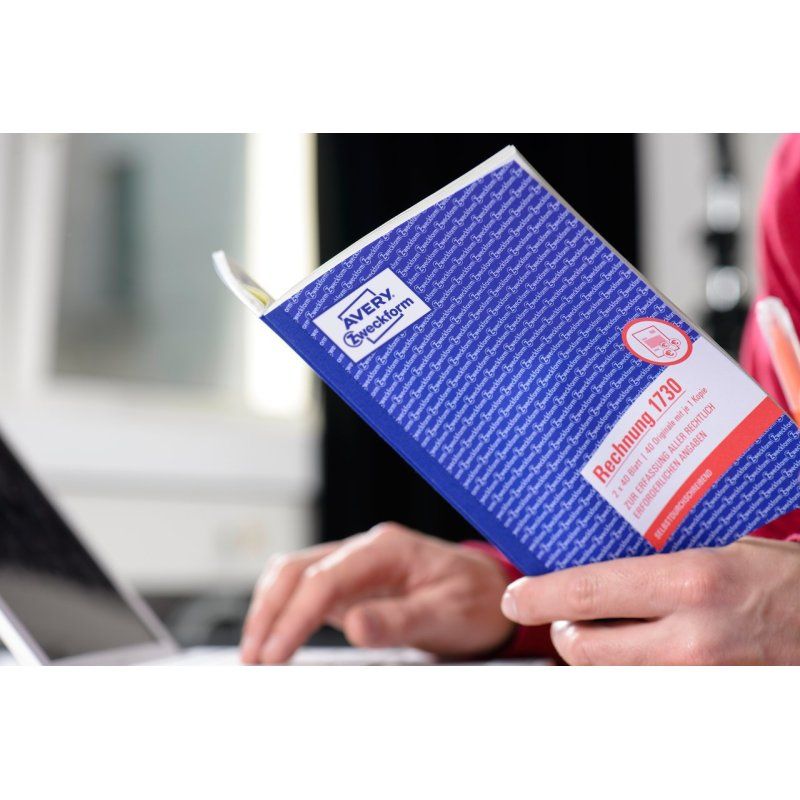 Avery 1730-5 formulaire et livre de comptabilité A5 40 pages