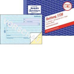Avery 1736-5 formulaire et livre de comptabilité A6 40 pages