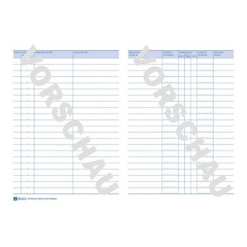 AVERY Zweckform Formularbuch "Fahrtenbuch", A5, 32 Blatt