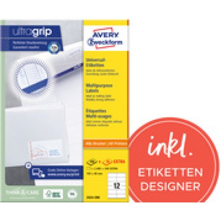 AVERY Zweckform Etiquette universelle, 97 x 67,7 mm, blanc