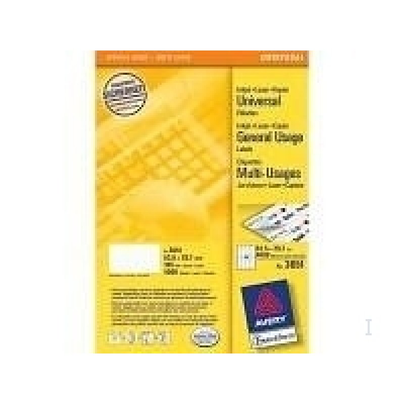 Avery Universal Labels, White 52,5x29,7mm (200) étiquette auto-collante 8000 pièce(s)