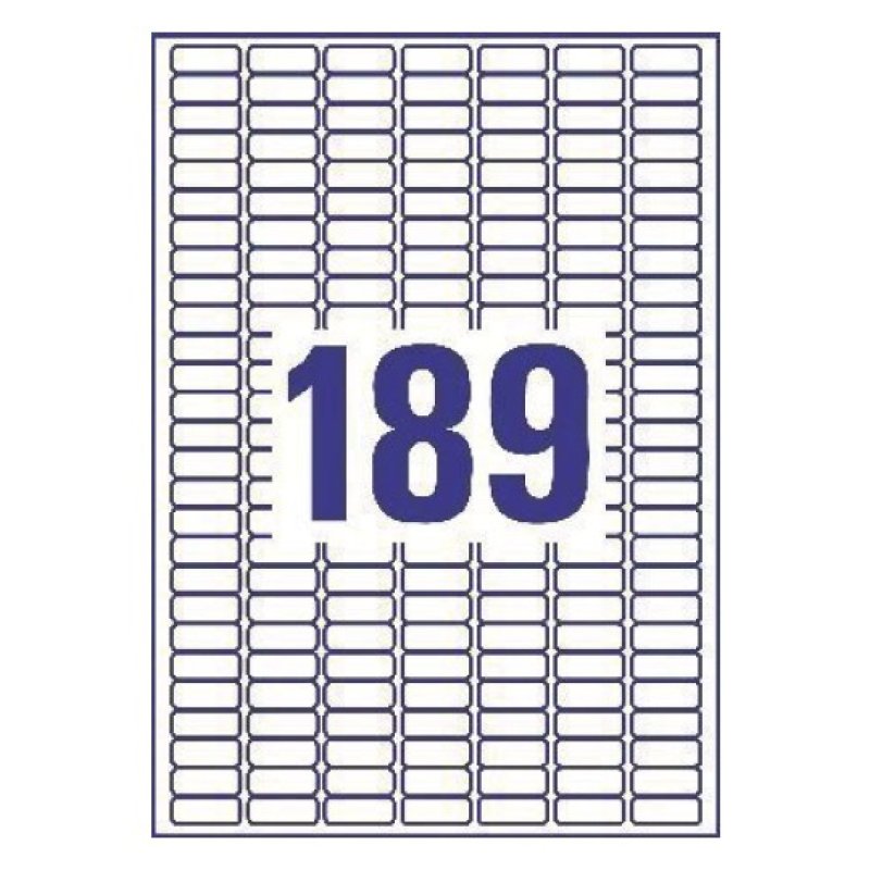 Avery White Removable Mini Labels