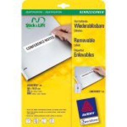 AVERY Zweckform Etiquette universelle, 96 x 16,9 mm, blanc