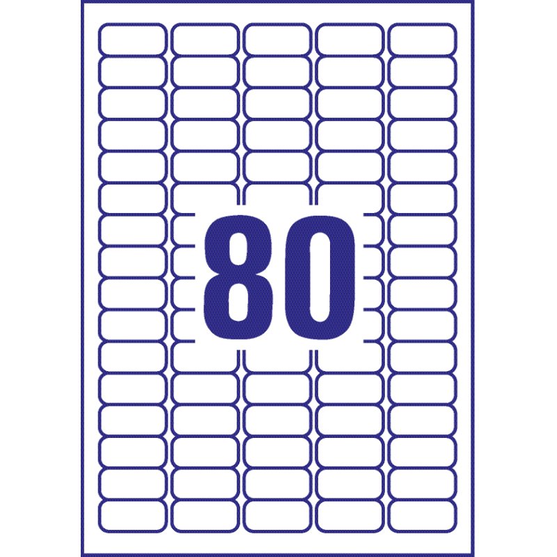 Avery L4732REV-25 étiquette à imprimer Blanc