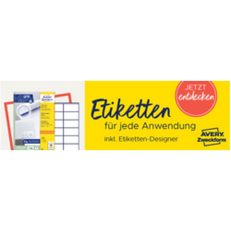 AVERY Zweckform Etiquette universelle, 45,7 x 21,2 mm, blanc