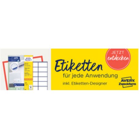 AVERY Zweckform Etiquette universelle, 45,7 x 21,2 mm, blanc