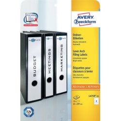 AVERY Zweckform Etiquette pour dos de classeur, 61 x 297 mm