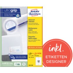 AVERY Zweckform Etiquette universelle, 38 x 21,2 mm, blanc
