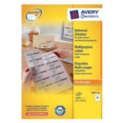 AVERY Zweckform Etiquette universelle, 48,5 x 16,9 mm, blanc