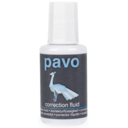 pavo Correcteur liquide, blanc, contenu: 20 ml