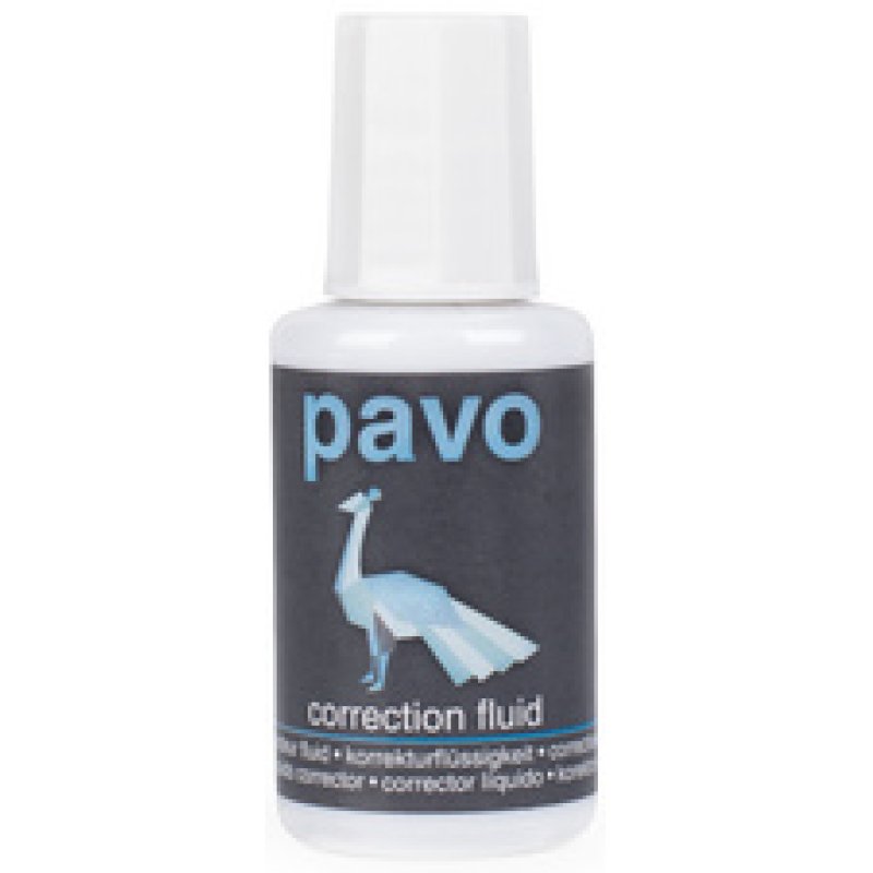 pavo Correcteur liquide, blanc, contenu: 20 ml