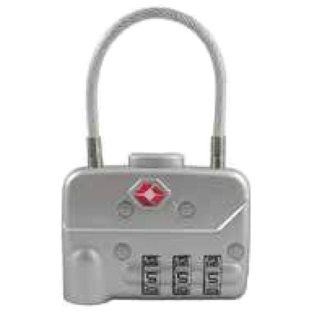 pavo Cadenas TSA à combinaison pour bagages, en zinc / acier