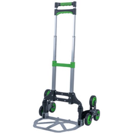 pavo Diable d'escalier en aluminium, 2 x 3 roues en étoile