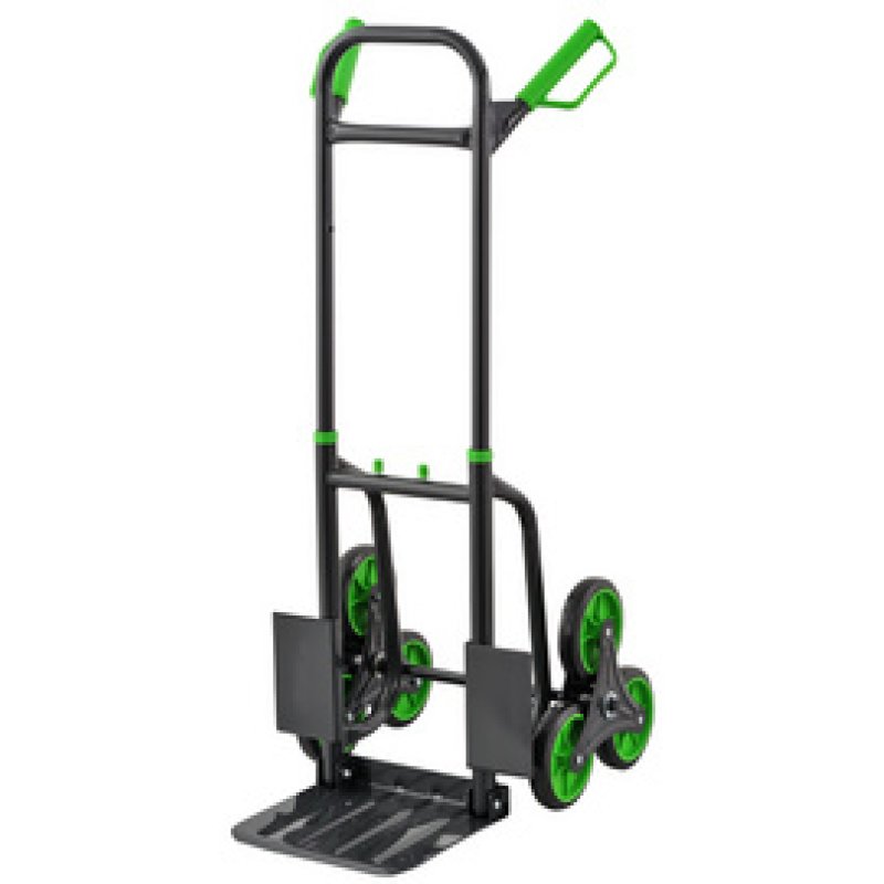 pavo Diable d'escalier en acier, 2 x 3 roues en étoile