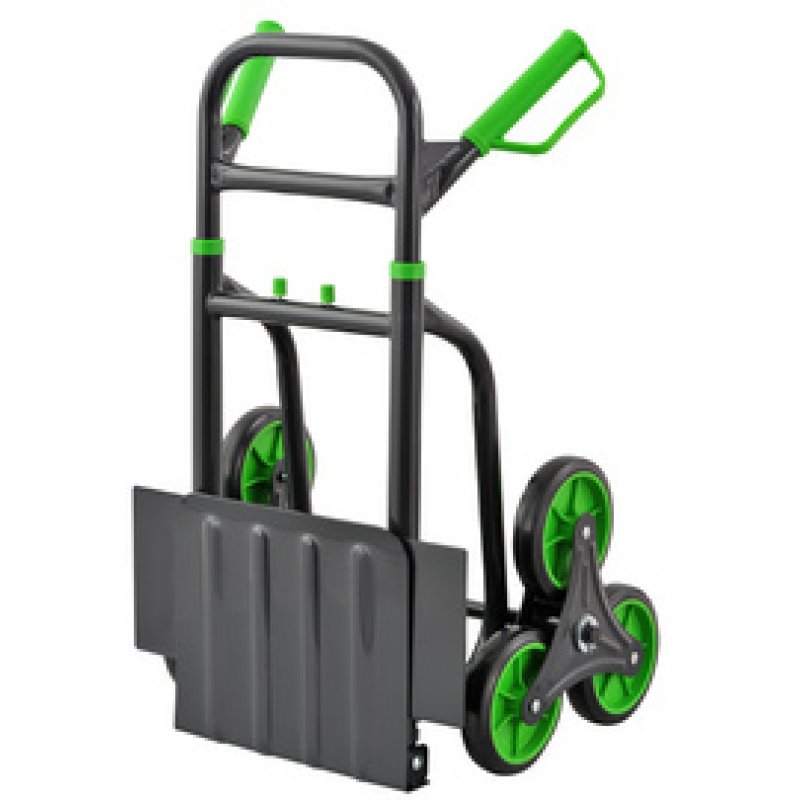 pavo Diable d'escalier en acier, 2 x 3 roues en étoile