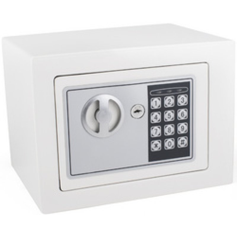 pavo Mini coffre-fort, avec serrure électronique, rouge