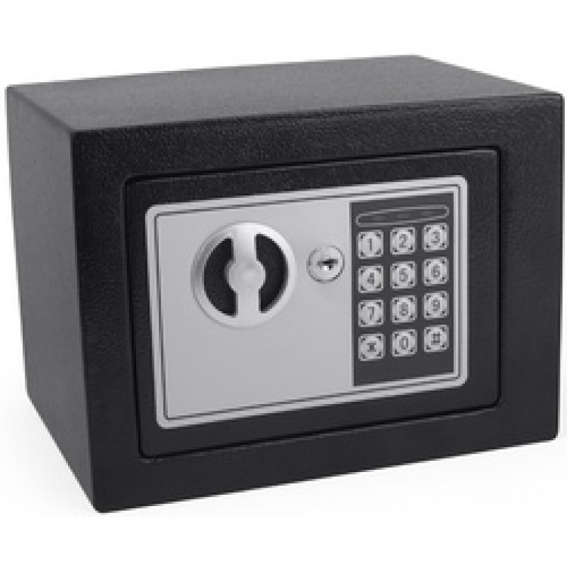 pavo Mini coffre-fort, avec serrure électronique, rouge