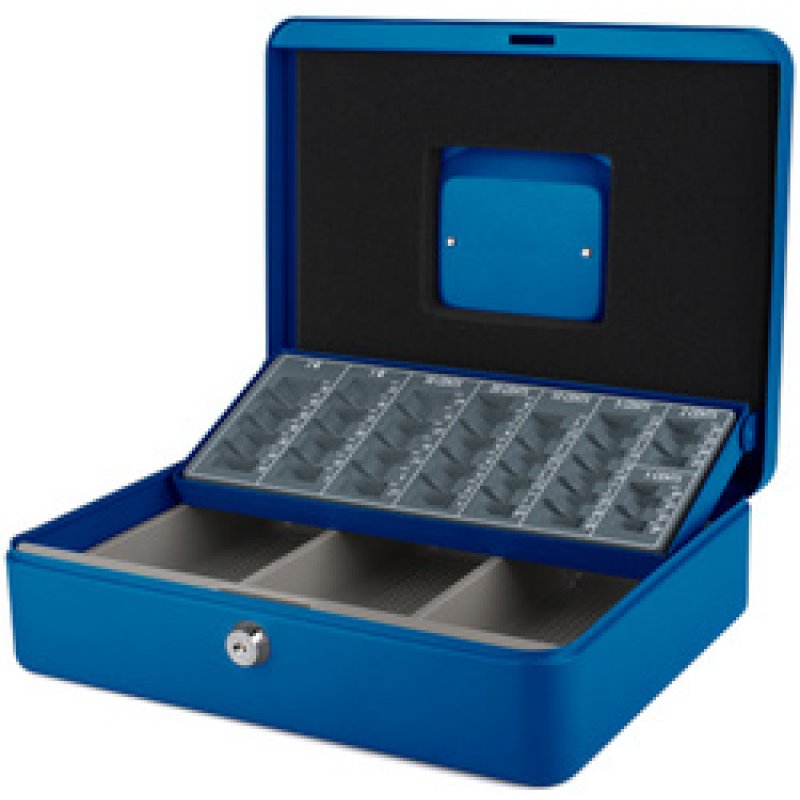 pavo Caisse à monnaie avec trieur de pièces, bleu