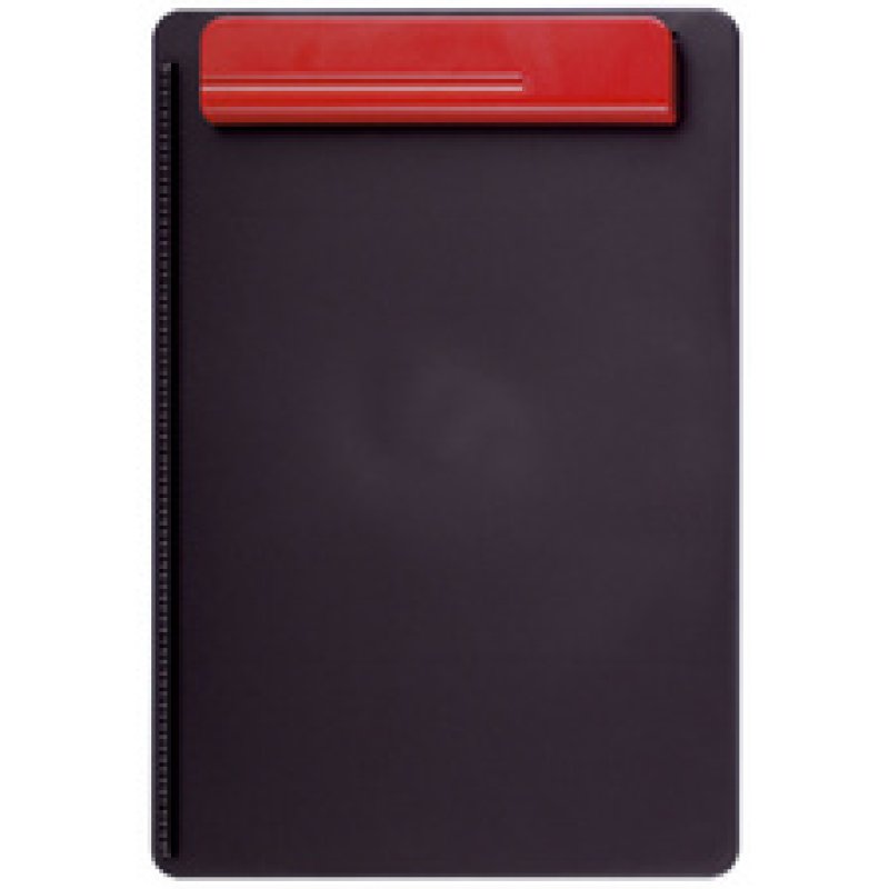 MAUL Porte-bloc "OG", pince rouge / plaque noir