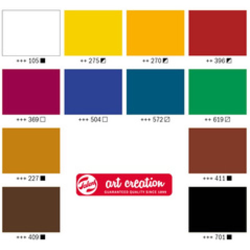 ROYAL TALENS Acrylique ArtCreation, 12 ml, set de 12